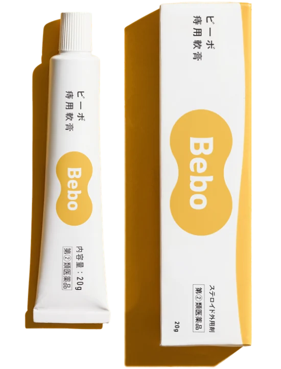 ビーボ 痔用軟膏のパッケージとチューブ